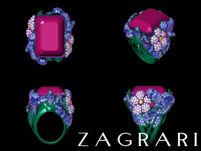 Nature Ring 3D print model