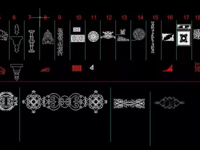 decorative model autocad  3D model