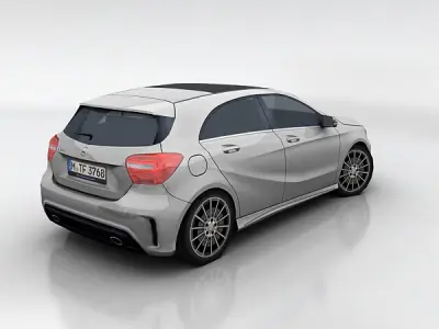 Mercedes benz A Low-poly 3D model