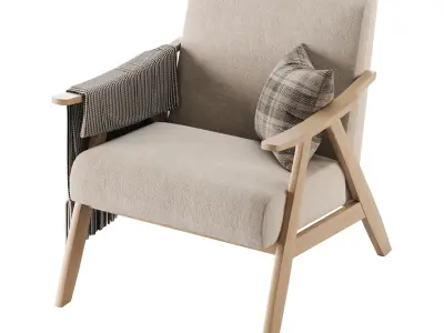Verona Accent Chair 3D model