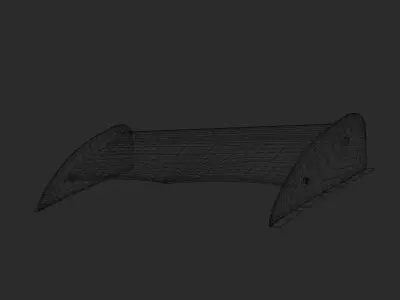 Garage Fukui SPL MR-2 SW20 Bonnet Spoiler 3D model