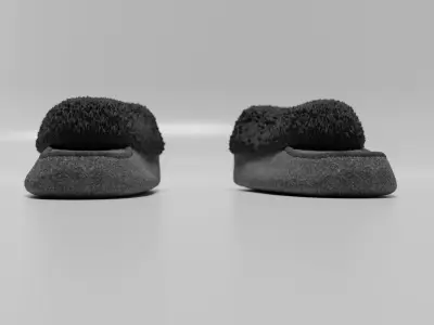Bedroom slippers cozy 3D model