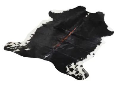 Black and White Cowhide Rug A27230 3D model