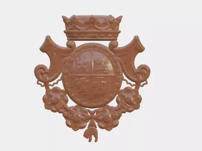 Wooden Clock Decor For Wood Carving 3D print model shop