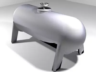 Gas Tank - Cylinder Type 3 3D model
