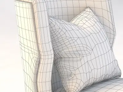 Grace Wood Armchair 3D model