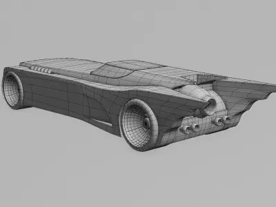 Batman Animated series Batmobile 3D model