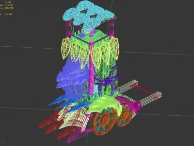 Game Nagisen Grassland - Goblin Tank 02 3D model