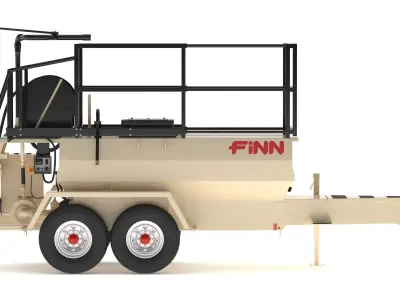 FINN T120T Hydroseeder Trailer 2024 3D model