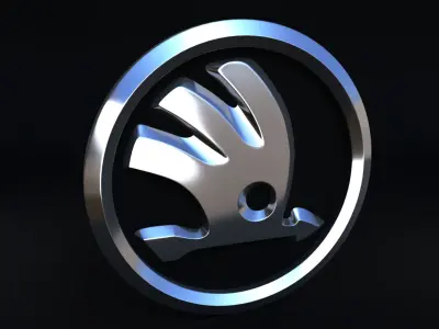 Skoda 2011 Logo 3D model