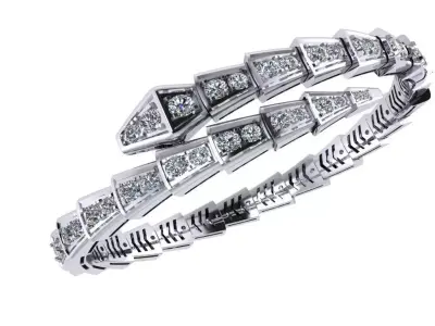 Serpenti Viper Bracelet 3D print model