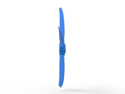 5 Blade Propeller of Drag racing Airboat Scale 1 to 25 3D print model