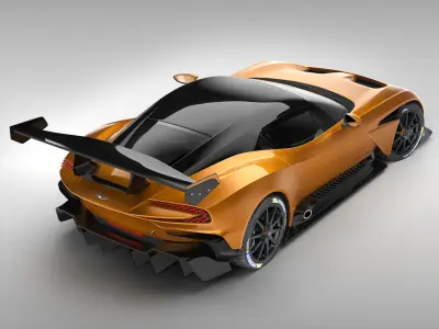 Aston Martin Vulcan 2016 3D model