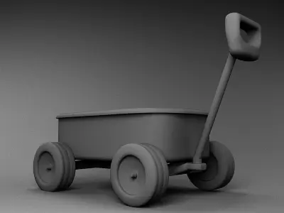 Toycar toy wagon 3D model