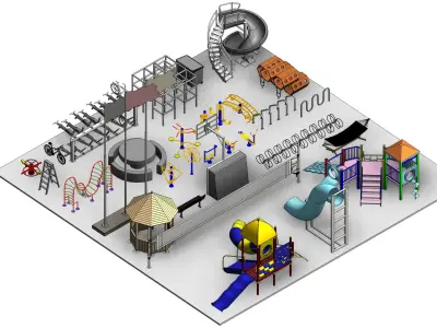 Park Revit Family Parameter 3D model