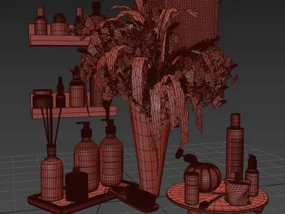 Bathroom Accessories-Decore set 3D model