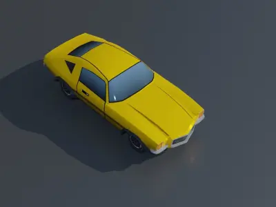 Low Poly Cars - 11 Cars Game-ready  - mobile ready 3D model