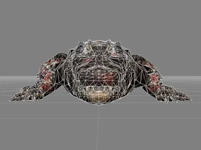 Alligator v1 Low-poly 3D model