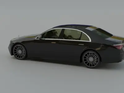 Mercedes-Benz S-Class W223 Low-poly 3D model