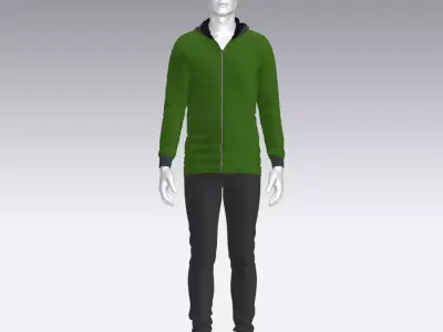 Sport Suit Low-poly 3D model 42