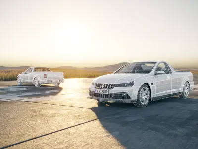 Australian pickup unbranded 3D model