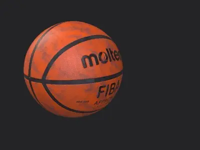  basket ball 3d realistic model Low-poly 3D model
