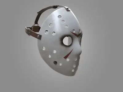  Hockey Mask Low-poly 3D model