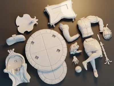 Arcane Emperor  Statue 3D print model