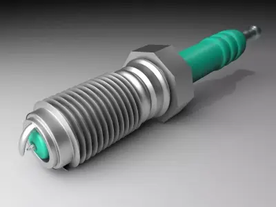 Spark plug 3D model