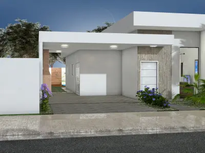 House 3 Bedrooms With Pool  3D model
