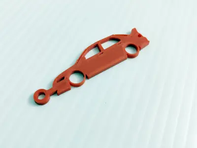 Evo car key chain 3D print model