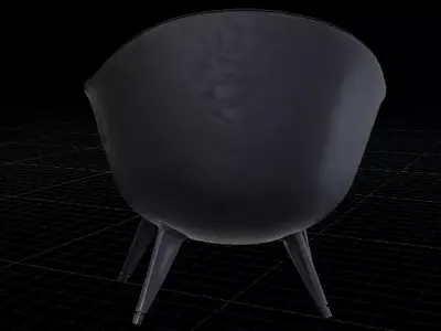 Luxury Accent Chair Premium Interior Furniture 3D Model Low-poly 3D model