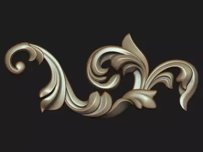 Carved decor 03 3D model 3D model
