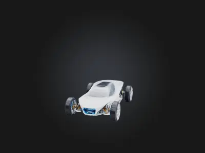 RoboCar Model Low-poly 3D model