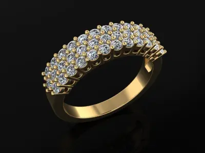 Wedding Band 01 3D print model