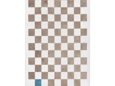 Modern Carpet Checker Low-poly 3D model