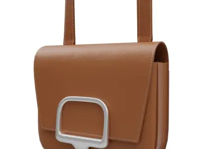 Hermes Della Cavalleria Mini Rubis Bag Low-poly 3D model