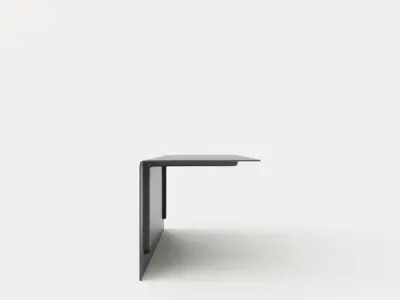 Bracket Shelf - Dark Grey Low-poly 3D model
