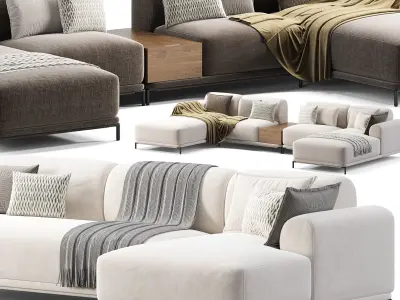 Marlet Corner seater Sofa 3D model