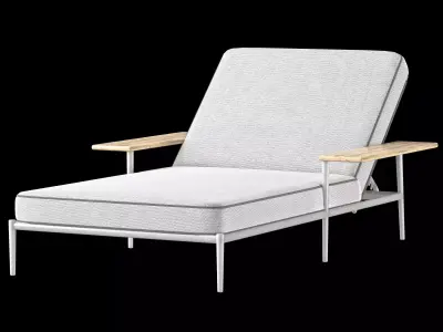 black garden lexov sunbed 3D model