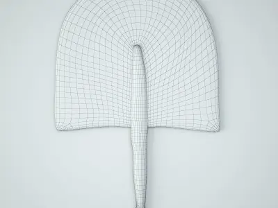 African Handwoven Fan 27 3D model