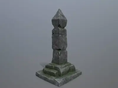 pillar Low-poly 3D model get