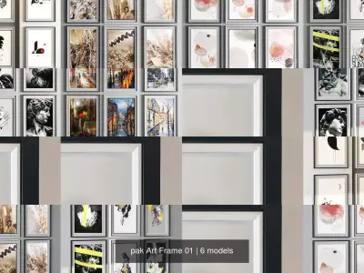 pak Art Frame 01 3D Model Collection