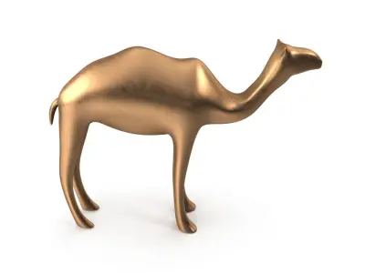 Camel PBR Low-poly 3D model