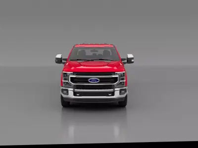 2021 Ford F-350 Low-poly 3D model