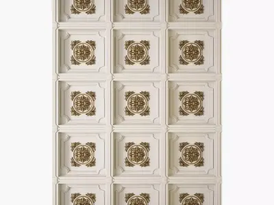 Decorative Ceiling Tile 3D model