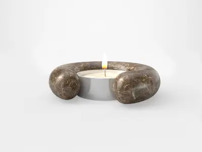oOumm Candle Holders Decor Set 3D model