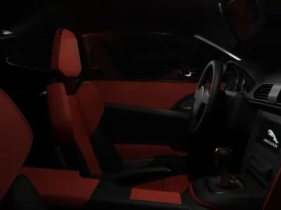 Jaguar F-type 2016 Low-poly 3D model