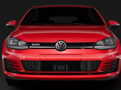 Volkswagen Golf 7 GTD 5D 2016 3D model