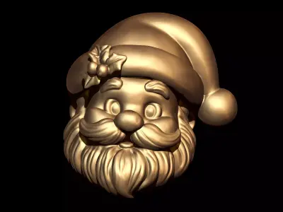 Santa Claus Face 3D print model